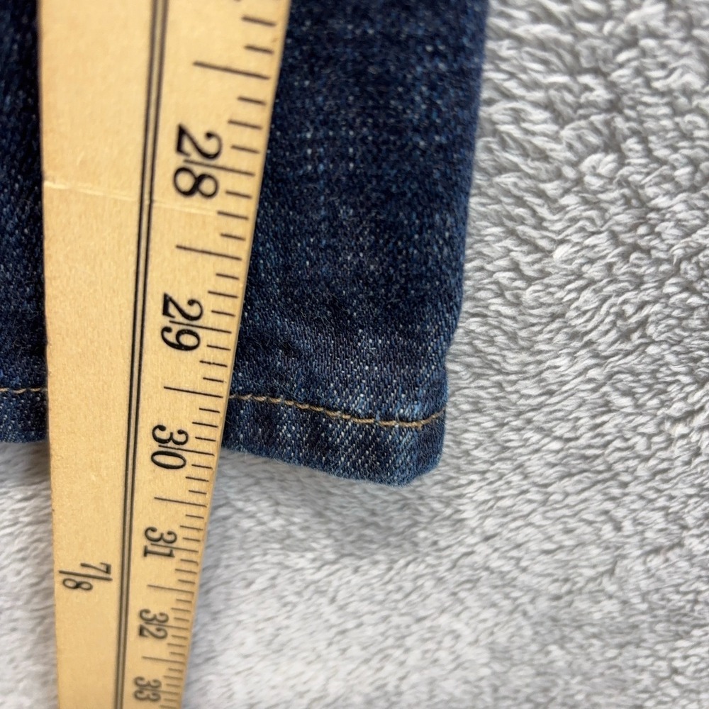 Levis 501 Jeans Mens 40X30 Blue Original Straight Button Fly Dark Faded Denim - Picture 10 of 16